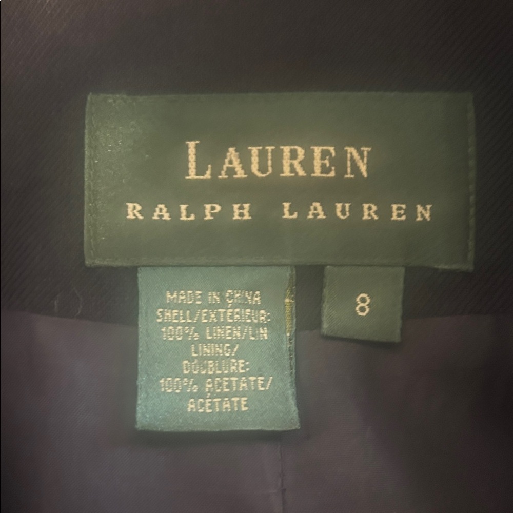 Lauren Ralph Lauren Navy Double-Breasted Blazer - Picture 4 of 5